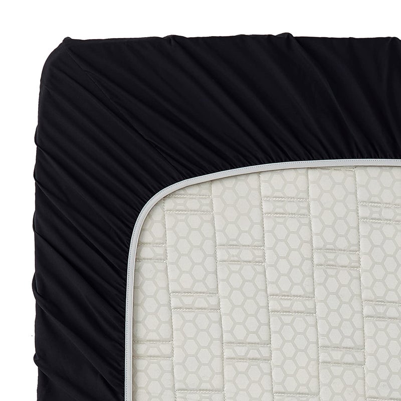 Clara Clark Bed Sheets, Premier 1800 Series 4 Piece Bed Sheet Set, Deep Pocket, Wrinkle, Fade, Stain Resistant, Luxury Soft Bedding Sheets & Pillowcases, Queen, Black - Image 5